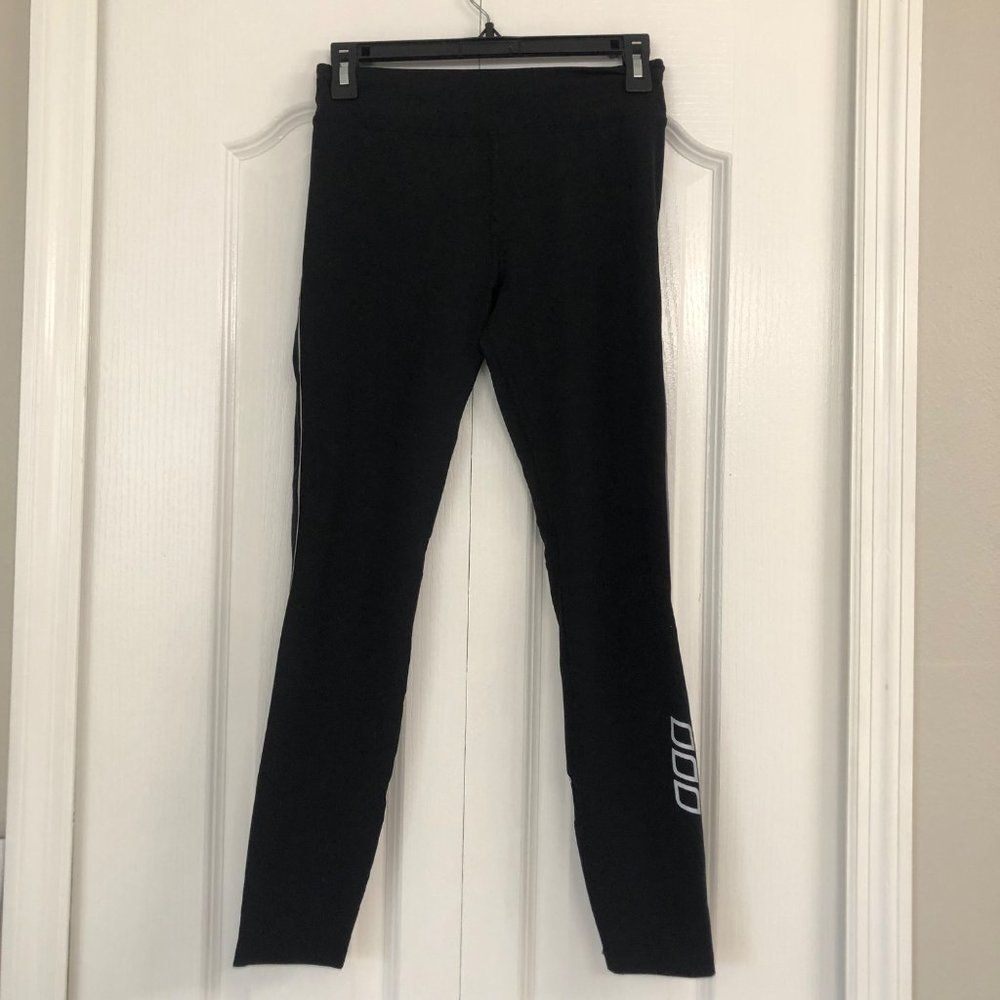 Lorna Jane womens athletic mid rise leggings black S